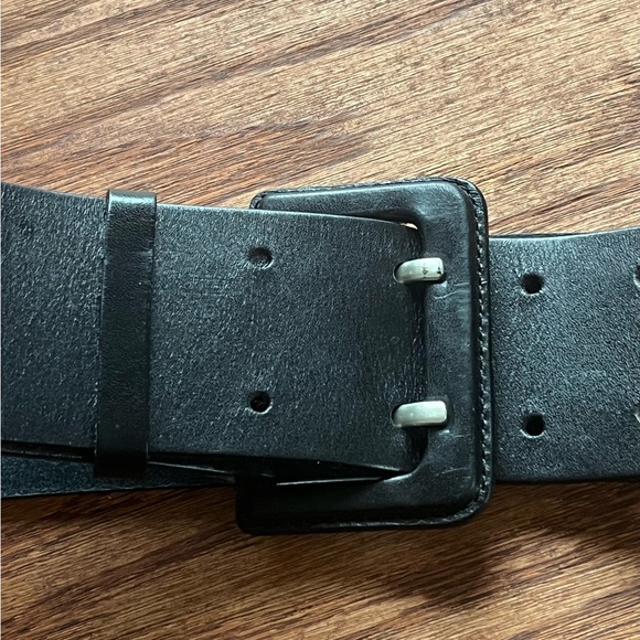 Banana Republic Wide Genuine Leather Belt. Size M. Made in Italy - Picture 2 of 6